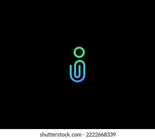 I, iU, ui Letter Logo Vector Template Abstract Monogram Symbol. Usable for Business sport, technology, fashion, digital And future creative logo