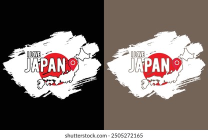 "I love Japan" T-Shirt Design