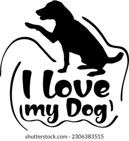 "I Love My Fur Baby: Text Logo Design for Dog Lovers T-Shirt"
"I Love Dogs: Text Logo for Pet Lover T-Shirt Design"