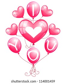"I love you" balloons