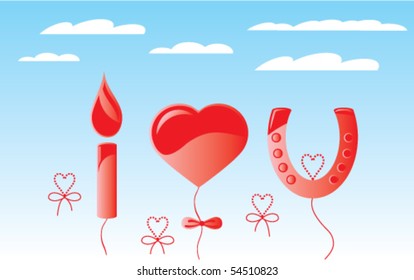 "I love you" balloons