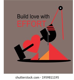 "I LOVE YOU" TEXT VECTOR, FOR DESIGN POSTER.