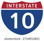 I-10, Interstate 10 Highway System Design Sign