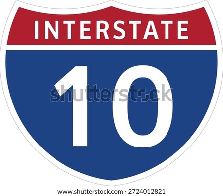 I-10, Interstate 10 Highway System Design Sign