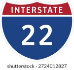 I-22, Interstate 22 Highway System Design Sign