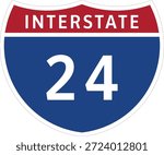 I-24, Interstate 24 Highway System Design Sign