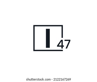 I47, 47I Initial letter logo