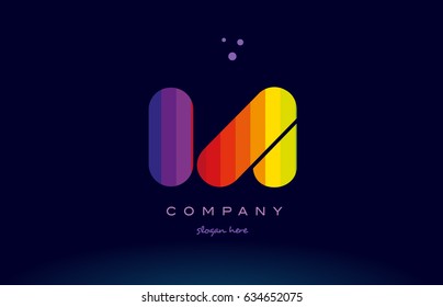 ia i a alphabet letter colorful creative colors text dots creative company logo vector icon design template