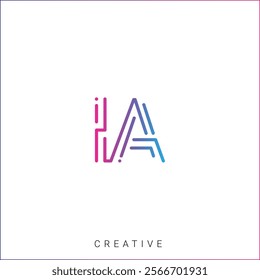IA Creative Latter Logo Design Branding Logo Design. Creative Logo. Template. Vector illustration. Modern Design. Monogram Design. Brand Identity. Company Logo.