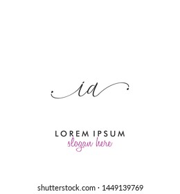 IA Initial beauty monogram logo vector