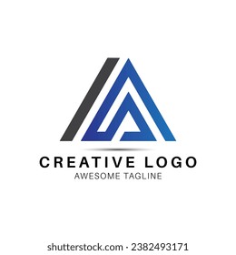 IA letter creative logo design icon