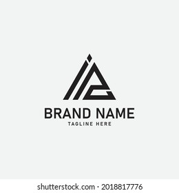 IA letters initial logo design vector