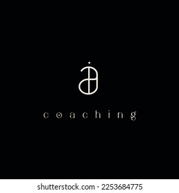 Ia letters logo and vector logo , black logo, beige logo