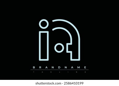 IA Technology Letter Logo Template. This tech letter logo is a graphic mark that uses letters to represent a technology company.