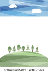IA vector set of trees that can be used as a background or decoration.