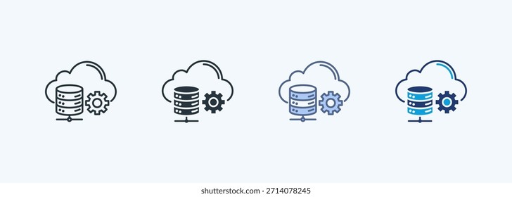 Coleção De Ícones De Vários Estilos Do Iaas