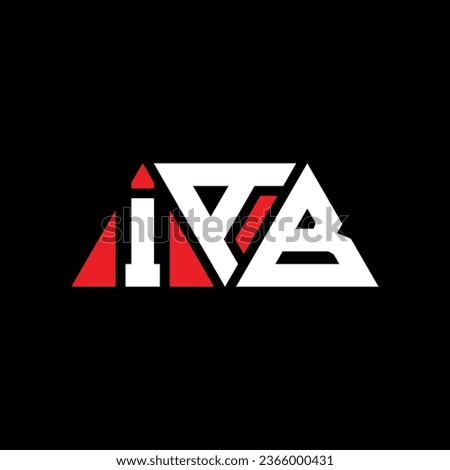 IAB triangle letter logo design with triangle shape. IAB triangle logo design monogram. IAB triangle vector logo template with red color. IAB triangular logo Simple, Elegant, and Luxurious design.
