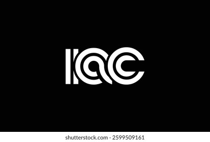 IAC Creative Unique Modern Letter Logo Design. Stylized logo featuring a unique letter design, presenting abstract minimalist aesthetics and modern appeal.
