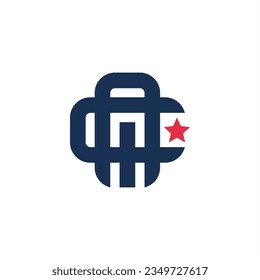 iac letter star initials logo design premium luxury company vector