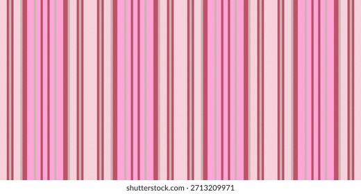 Ialentines dia textura de faixa vertical, véu sem costura linhas de vetor. Padrão clássico tecido tecido fundo têxtil em rosa e cornsilk cores paleta.