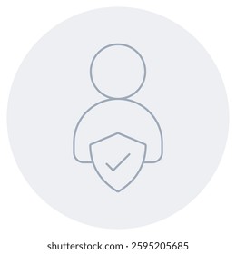 IAM Auth Icon, Secure Identity  Access Management, Advanced Authentication  Authorization, vector