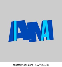 IAMA design 3d bold characters fun graphic 