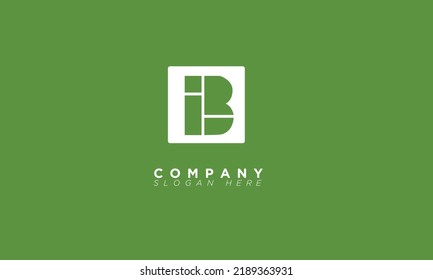 IB Alphabet letters Initials Monogram logo 