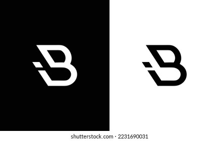 IB I B abstract vector logo monogram template