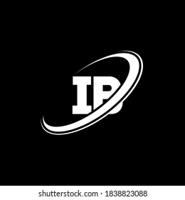 Diseño del logotipo de la letra IB I B. Letra inicial del logotipo del monograma superior del círculo IB enlazado en mayúscula roja y azul. logotipo IB, diseño I B. ib, i b	