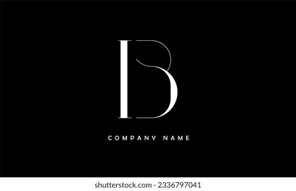 Monograma con logotipo de letras abstractas IB, BI