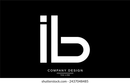 IB, BI  Abstract Letters Logo Monogram