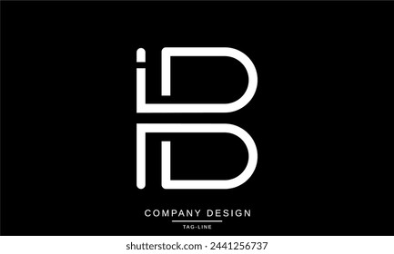 IB, BI Abstract Letters Logo Monogram Design Icon Font