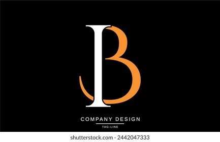 IB, BI Abstract Lettres Logo Monogramme Création Icône Police