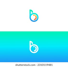 Letras IB o BI con combinaciones creativas para el diseño de su logotipo.