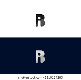 Letras IB o BI con combinaciones creativas para el diseño de su logotipo.