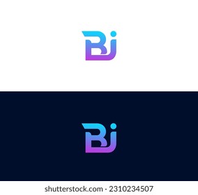 Letras IB o BI con combinaciones creativas para el diseño de su logotipo.