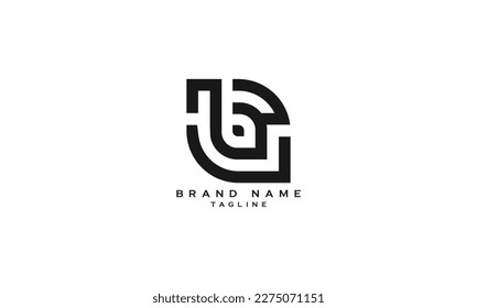 IB, BL, LB, BL, Abstract initial monogram letter alphabet logo design