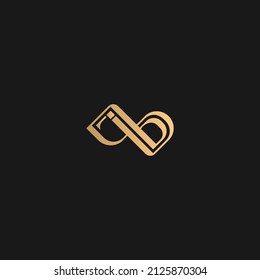 IB business type logo vector initial concept icon 