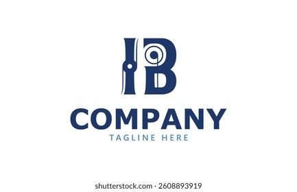 IB initial logo design and letter logo design