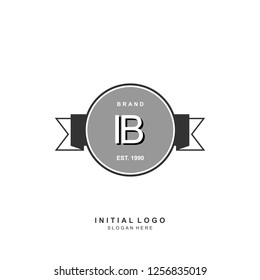 IB Initial logo template vector