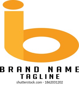 Logo de las iniciales IB, logotipo de las iniciales de nombre, logotipo de las iniciales de la empresa, logotipo de las iniciales de la persona.