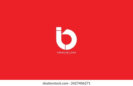 IB JB Abstract initial monogram letter alphabet logo design