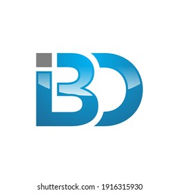 IB letter logo design eps