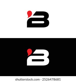 iB letter logo design vector