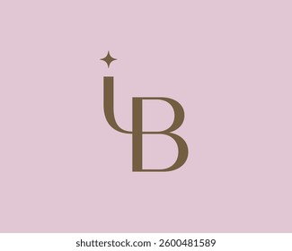 IB letter logo icon design. Classic style luxury initials monogram.