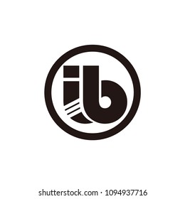 ib letter vector logo