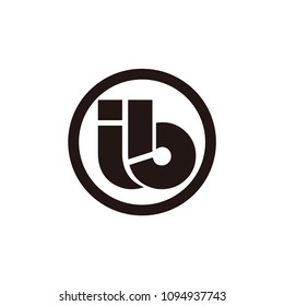 ib letter vector logo