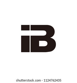 Ib Letter Vector Logo