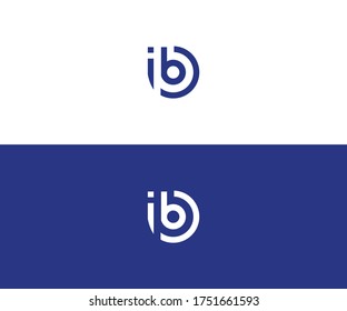 Ib Logo Design Vector Format