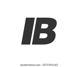 IB Techno Editable Font Logo For Corporate Branding. Bold, Futuristic Design With Unique Typographic Ideas. Minimal Custom Type And Dynamic Letter Variations For Promotion, Printing, And Book Titles